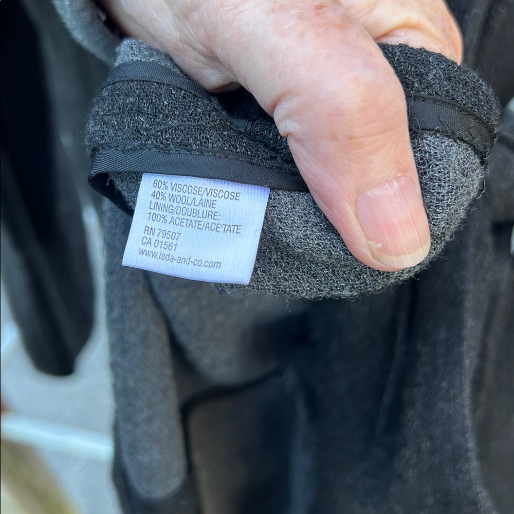 Isda & Co. Charcoal Gray Wrap Jacket